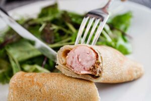 ソーセージのブリトー